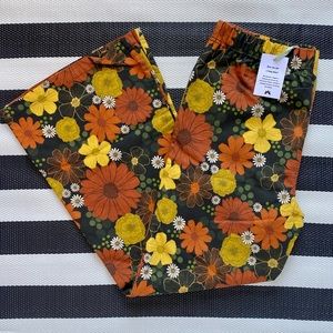 Lauren Chivers UK RARE Retro Floral Flare Pants